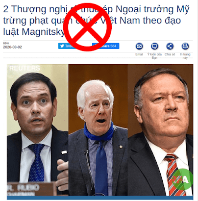 Hai Thượng Nghị Sĩ Cornyn và Rubio đang nhập vai “thầy bói xem voi”