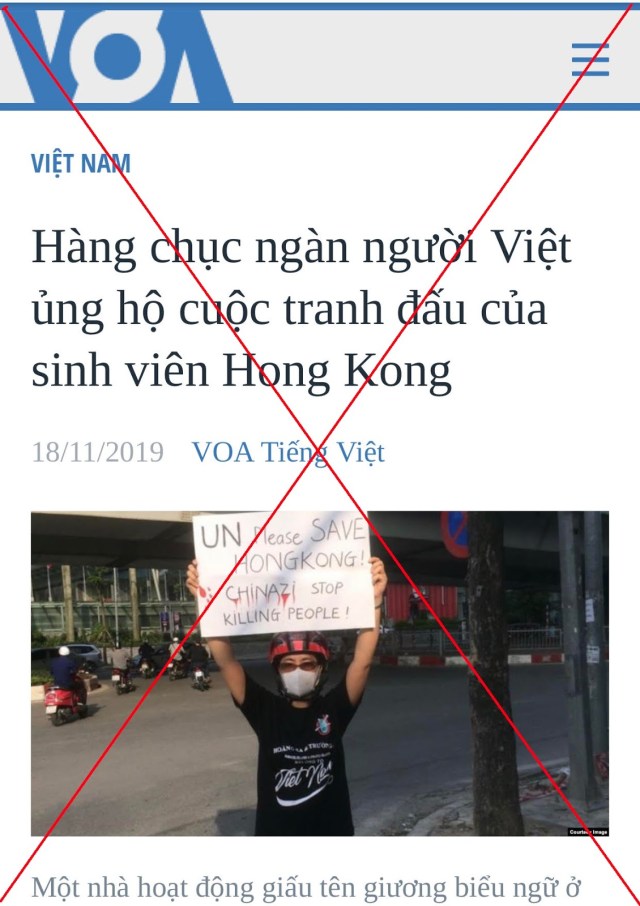 Hàng chục ngàn người Việt Nam ủng hộ biểu tình Hồng Kông  là những ai?