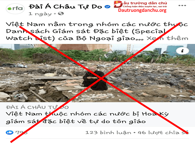 Hành động vô căn cứ, thiếu thiện chí của RFA