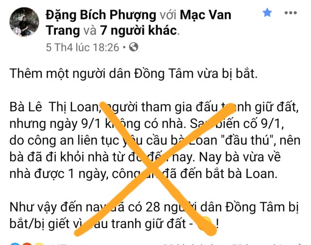 Hành vi phạm tội của Lê Thị Loan