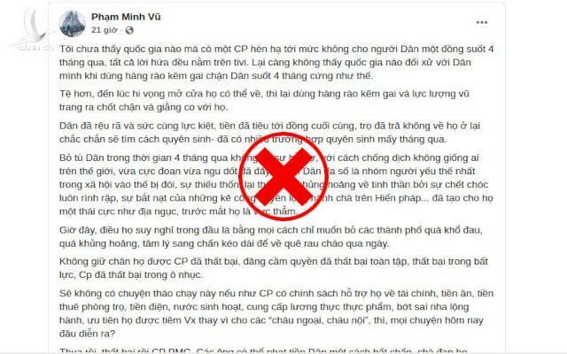 Hãy thôi ngay trò lợi dụng khó khăn của người dân để thực hiện mưu đồ chính trị