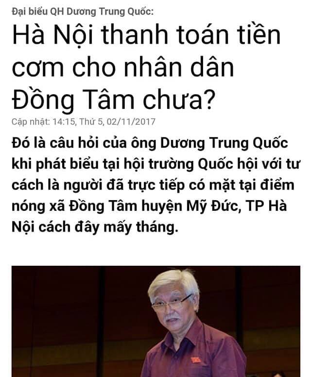 Hệ quả của chủ nghĩa dân tuý - Nhìn từ vụ Đồng Tâm