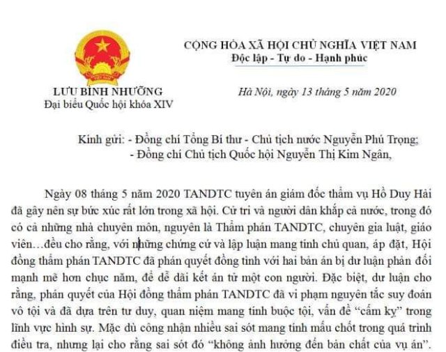 Học đòi Đoan Trang, ĐBQH Lưu Bình Nhưỡng lại nhân danh tiếng nói của dư luận