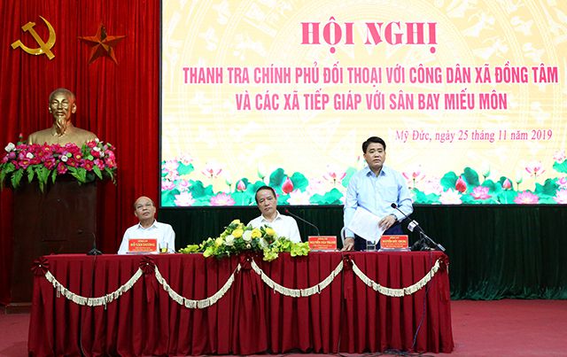 Hội nghị đối thoại Đồng Tâm: “Đại đa số người dân Đồng Tâm là tốt. Chỉ có một nhóm nhỏ cố tình làm mất an ninh trật tự”