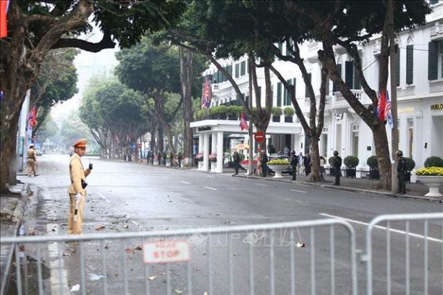 Hội nghị thượng đỉnh Mỹ-Triều Tiên lần 2: Thắt chặt an ninh khu vực khách sạn Metropole