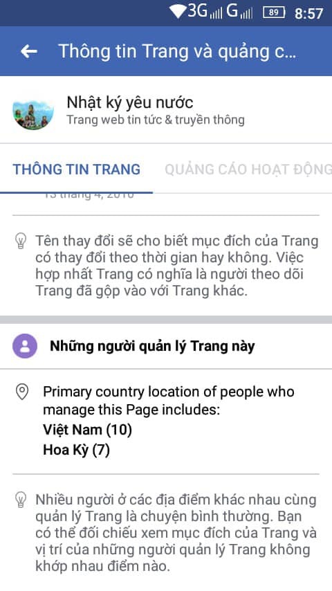 Hot: Lộ Diện Vị Trí Nơi Ở Của Quản Trị Viên (Admin) Các Fanpage Thường Xuyên Đăng Tải Thông Tin Xuyên Tạc, Chống Phá Việt Nam!