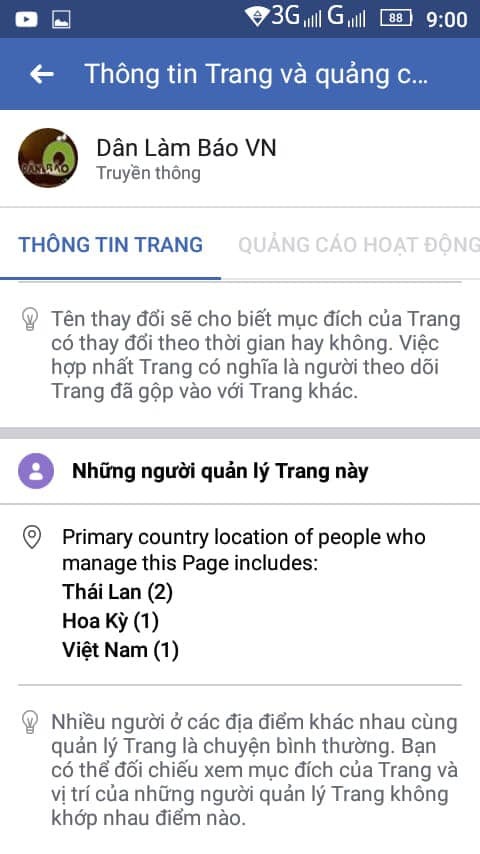 Hot: Lộ Diện Vị Trí Nơi Ở Của Quản Trị Viên (Admin) Các Fanpage Thường Xuyên Đăng Tải Thông Tin Xuyên Tạc, Chống Phá Việt Nam!