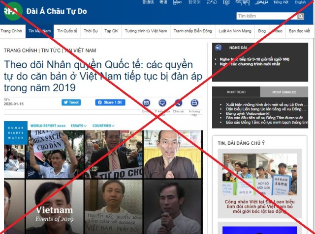 HRW lại giở trò xuyên tạc, vu cáo Việt Nam