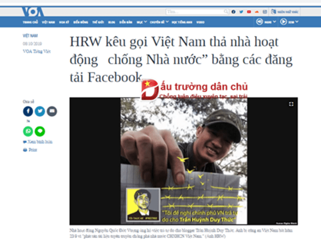 HRW - sự thật phía sau những 'phúc trình'