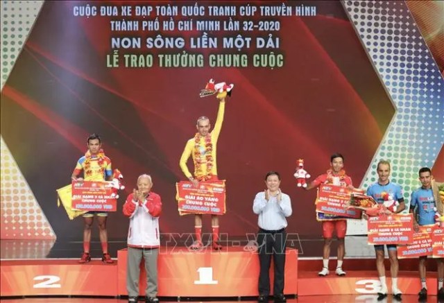 Javier Sarda Perez lần thứ hai liên tiếp giành áo vàng chung cuộc Giải đua xe đạp toàn quốc