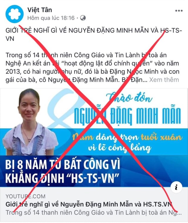 KẺ PHẢN BỘI TỔ QUỐC Nguyễn Đặng Minh Mẫn mà tổ chức khủng bố Việt Tân đang cố gắng đánh bóng tên tuổi là ai?