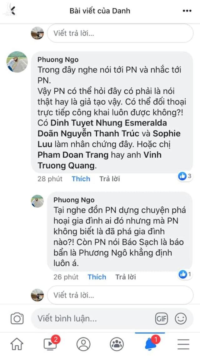 Kền kền Ngô Thị Oanh Phương và Trương Châu Hữu Danh loạn đả trên Facebook