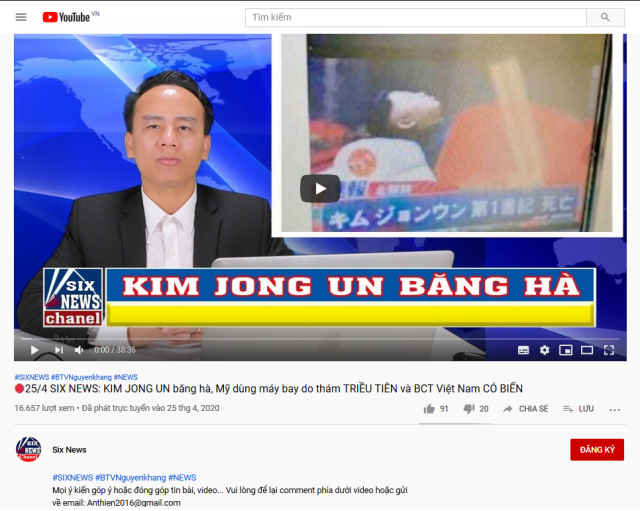 Kênh Youtube “Six News”: Ngồi ở hải ngoại bàn “tin mật” trong nước