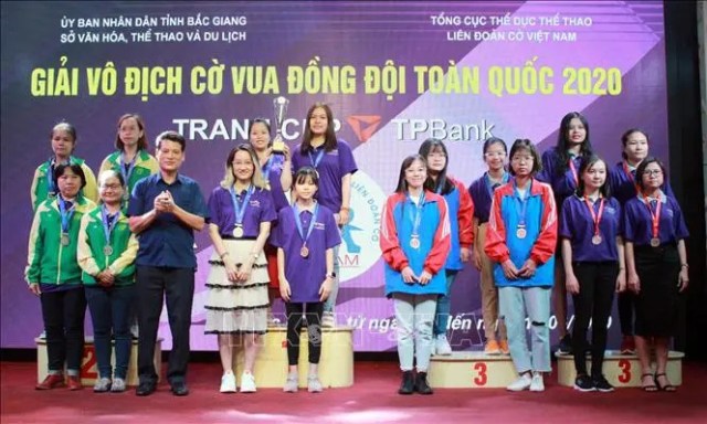 Kết thúc Giải vô địch cờ vua đồng đội toàn quốc 2020