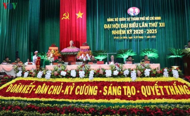 Khai mạc Đại hội đại biểu Đảng bộ Quân sự TPHCM lần thứ 12