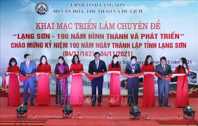 Khai mạc triển lãm chuyên đề 'Lạng Sơn - 190 năm hình thành và phát triển'