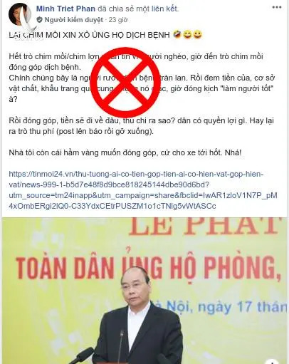 Khi Thủ tướng kêu gọi người dân đóng góp chống virus và tiếng cay cú của những kẻ chống phá Khi Thủ tướng kêu gọi người dân đóng góp chống virus và tiếng cay cú của những kẻ chống phá