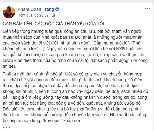 Khổ nhục kế của Đoan Trang – Lợi nhiều hơn hại!