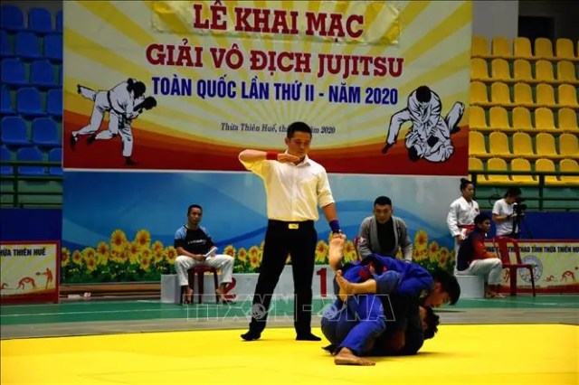 Khoảng 100 vận động viên tham dự giải Vô địch Jujitsu toàn quốc lần thứ II