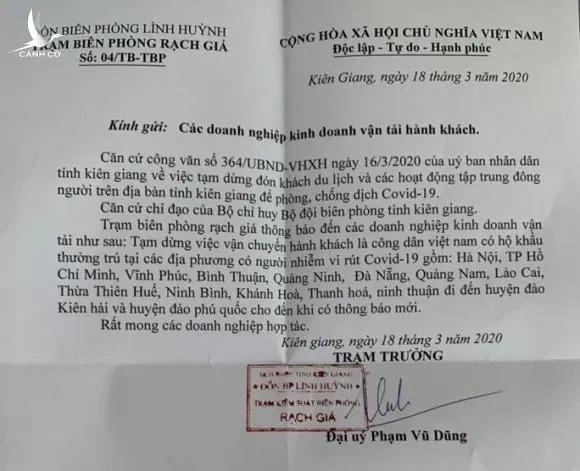 Kiểm điểm người ra thông báo “bêu tên” 13 tỉnh, thành có người nhiễm Covid-19