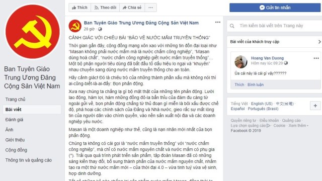 Kiến nghị xử lý nhiều trang facebook giả mạo Ban Tuyên giáo T.Ư