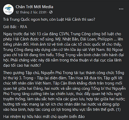 Lại chống Trung Quốc bằng tin giả