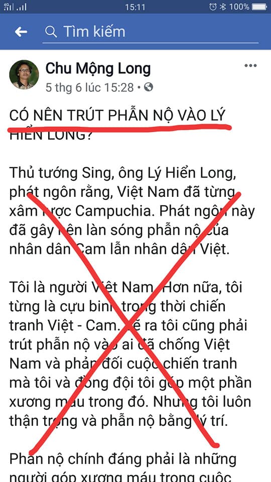 Lại Một Kẻ Mang Danh "Nhà Giáo" Hùa Theo Lý Hiển Long Để Xuyên Tạc Lịch Sử Cần Phải Nghiêm Trị