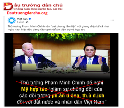 Lại một sự vu khống trắng trợn của Việt Tân