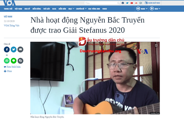 Lại tiếp diễn kịch bản 'giải thưởng nhân quyền'