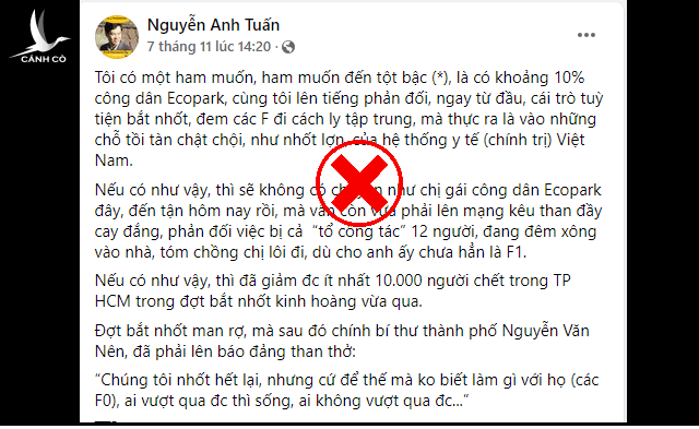 Lại vẫn chiêu trò lợi dụng dịch bệnh để chống phá