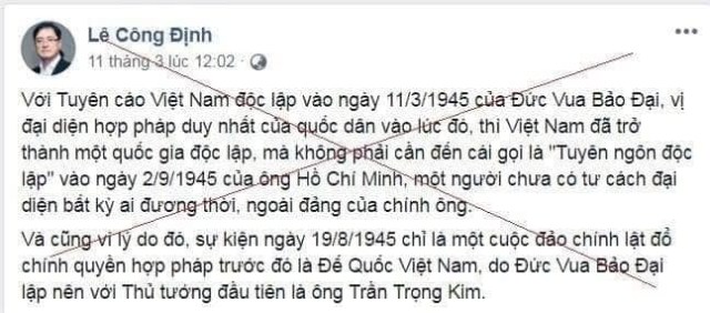 Làm gì có chuyện người Pháp trao trả độc lập thực sự cho Việt Nam trước cách mạng Tháng 8-1945