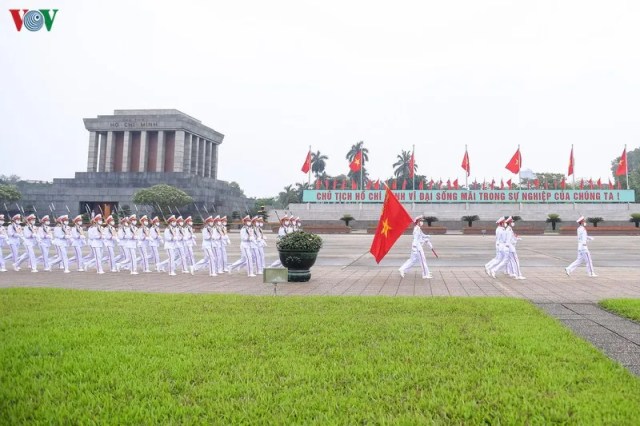 Lễ thượng cờ tại Quảng trường Ba Đình trong ngày thống nhất 30/4