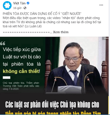 Liên quan vụ án Đông Tâm: các luật sư nhận bào chữa cho các bị can hay vào phiên tòa “diễn xiếc” ?