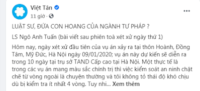 Liên quan vụ án Đông Tâm: các luật sư nhận bào chữa cho các bị can hay vào phiên tòa “diễn xiếc” ?