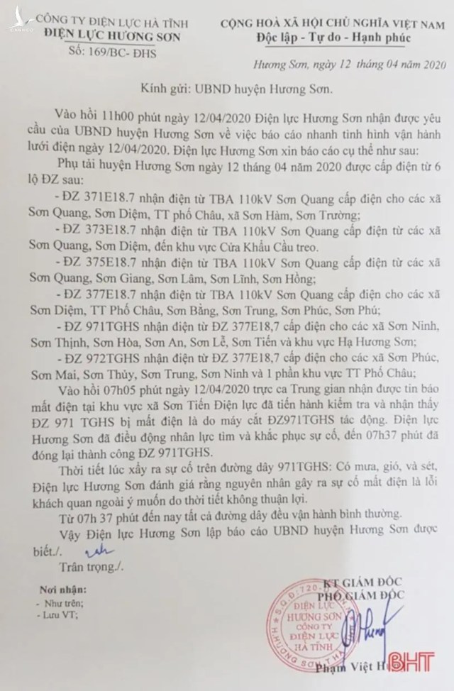 Linh mục Bùi Khiêm Cường quản xứ Kẻ Đọng lợi dụng sự cố mất điện để vu vạ?!