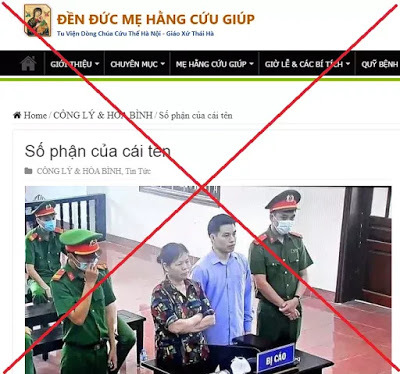 Linh mục Giuse Ngô Văn Kha của giáo xứ Thái Hà lại cổ súy cho các hành vi vi phạm pháp luật của Cấn Thị Thêu