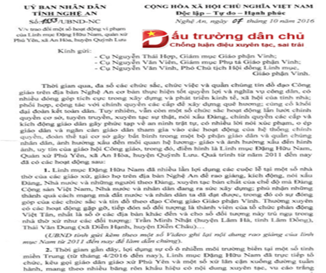 Linh mục Nguyễn Duy Tân sao không giám thừa nhận 'lí do' linh mục Đặng Hữu Nam bị 'lột áo Chúa'