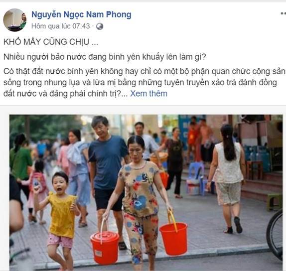 Linh mục Nguyễn Ngọc Nam Phong lại bàn về chuyện chính trị