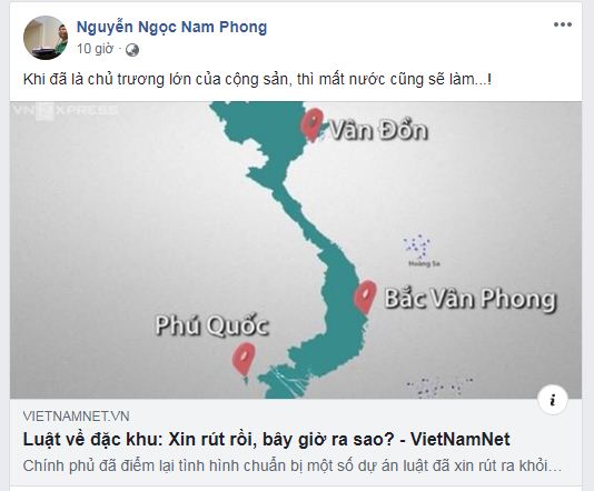 Lm Nguyễn Ngọc Nam Phong Nói Gì Về Việc Chính Phủ Tiếp Tục Hoàn Thiện Luật Đặc Khu?