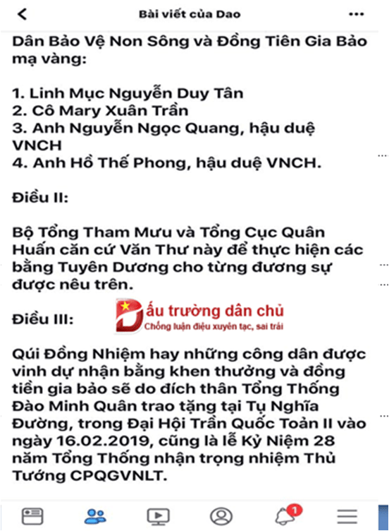 Lộ bộ mặt linh mục Nguyễn Duy Tân 'buôn chính trị' với tổ chức khủng bố Đào Minh Quân