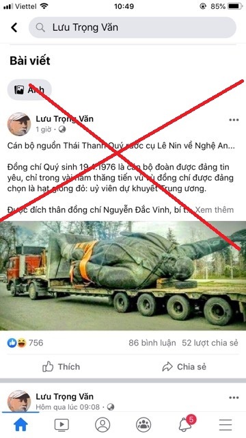 Lộ diện những kẻ dã tâm lợi dụng xây dựng tượng đài Lê-nin ở Nghệ An để xuyên tạc