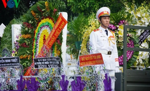 Ảnh: Lễ truy điệu, tiễn đưa nhà tình báo Trần Quốc Hương