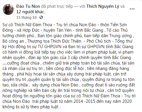 Lối đi nào cho “rân oan” Thích Đàm Thoa khi bám trụ ở Hà Đông