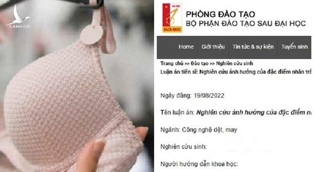 Luận án tiến sĩ về áo ngực và thói quen mạt sát