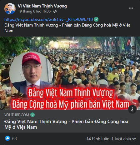 Phan Sơn Tùng có ý đồ thành lập “Đảng Việt Nam Thịnh Vượng”?