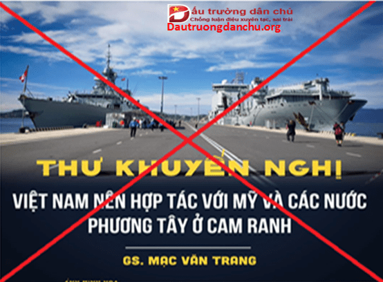 Mạc Văn Trang loạn ngôn về Cam Ranh