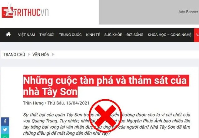 Mưu hèn kế bẩn đằng sau bản “cáo trạng” triều Tây Sơn