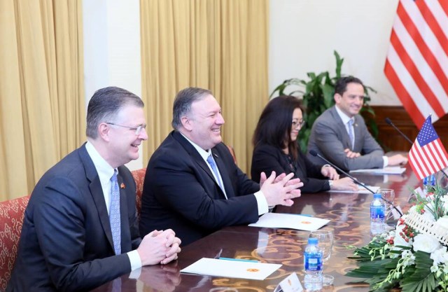 Ngoại trưởng Pompeo đánh giá cao việc Việt Nam cung cấp địa điểm cho thượng đỉnh Mỹ-Triều