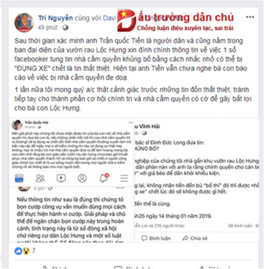 Người có nhà bị cưỡng chế ở vườn rau Lộc Hưng lên tiếng: Chính quyền 'đe dọa' là thông tin xuyên tạc!