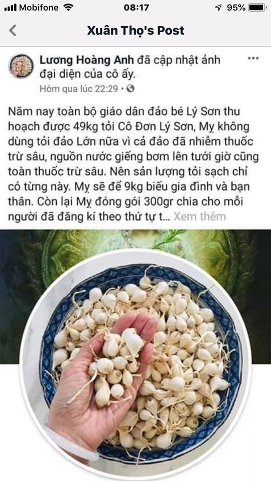 Người Lý Sơn bóc phốt ả kem trộn Lương Hoàng Anh